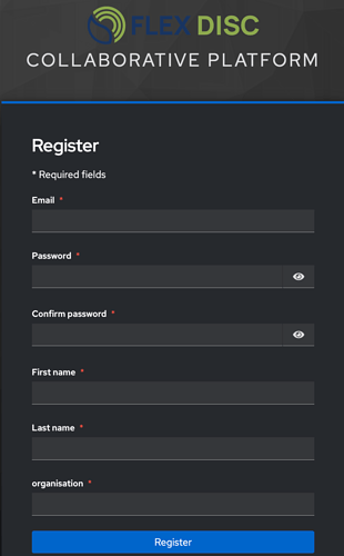Getting Started - End-user registration on the FLEX Collaborative ...