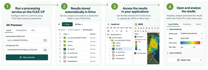 FLEX Data Workflow in Four Steps